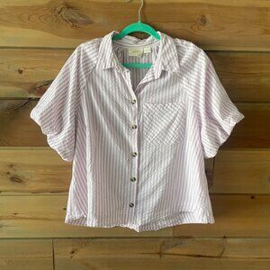Lavender Short Sleeve Blouse